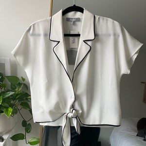 NWT white collared blouse